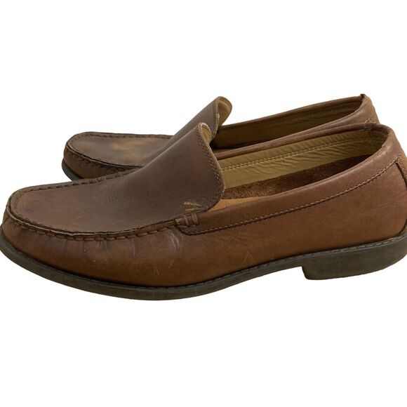 GH Bass Men’s Size 10.5 Brown Leather Loafers Slip On Casual Classic Comfort main image 4